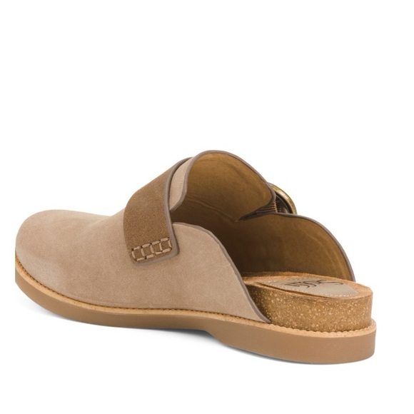 SOFFT Tan Stone Suede Bayla Slip On Comfort Mules Women’s Size 6 - Picture 4 of 5